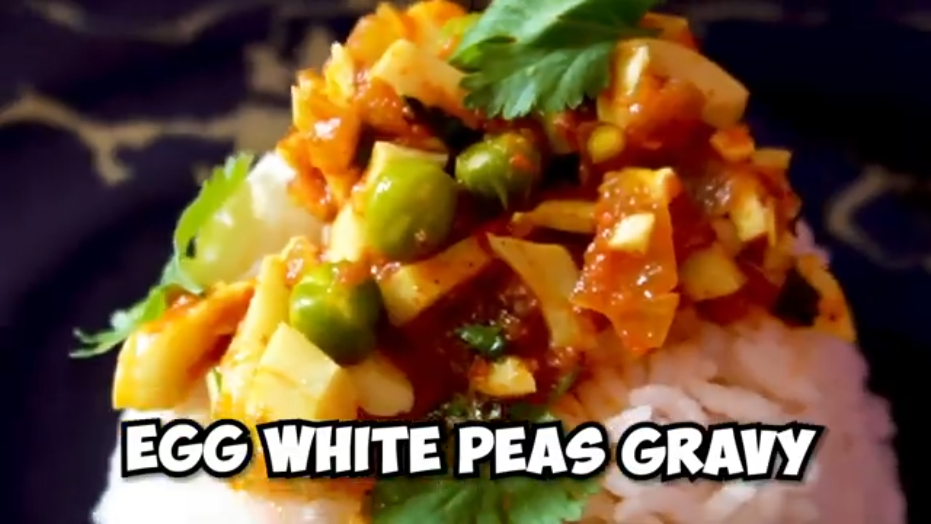 Egg white peas gravy | முட்டை வெள்ளை பட்டாணி குழம்பு